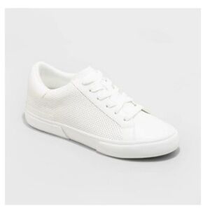 BRAND NEW White Faux Leather Sneakers